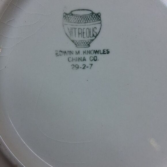Edwin M. Knowles Vintage China Platter And Bowl Set. - Picture 3 of 11